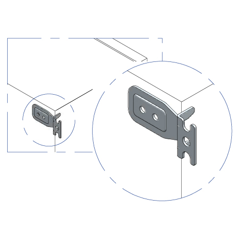 Gehäuse - Wandbügel